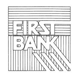 FIRST BANK trademark