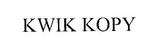 KWIK KOPY trademark