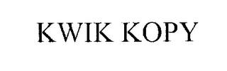 KWIK KOPY trademark