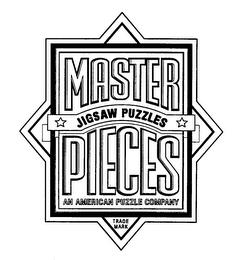 MASTER JIGSAW PUZZLES PIECES AN AMERICAN PUZZLE COMPANY trademark