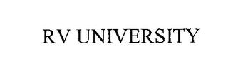 RV UNIVERSITY trademark