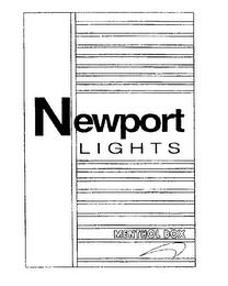 NEWPORT LIGHTS MENTHOL BOX trademark