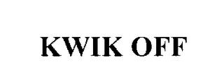 KWIK OFF trademark