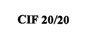 CIF 20/20 trademark