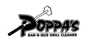 POPPA'S BAR-B-QUE GRILL CLEANER trademark