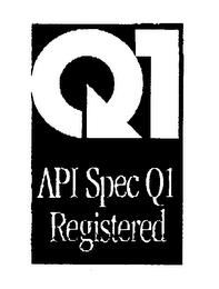 Q1 API SPEC Q1 REGISTERED trademark