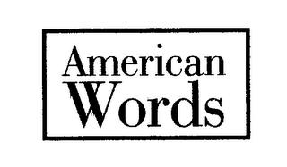 AMERICAN WORDS trademark