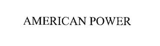 AMERICAN POWER trademark