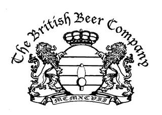 THE BRITISH BEER COMPANY MCMXCVII trademark