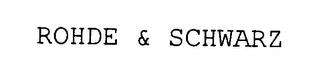 ROHDE & SCHWARZ trademark