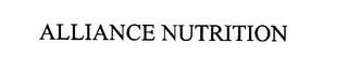 ALLIANCE NUTRITION trademark