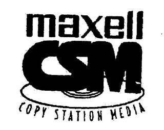 MAXELL CSM COPY STATION MEDIA trademark