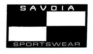 SAVOIA SPORTSWEAR trademark