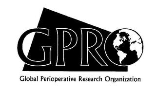 GPRO GLOBAL PERIOPERATIVE RESEARCH ORGANIZATION trademark