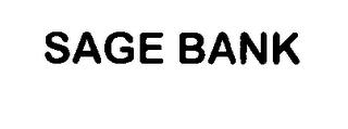 SAGE BANK trademark