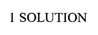 1 SOLUTION trademark