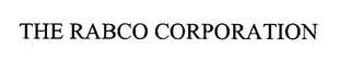 THE RABCO CORPORATION trademark