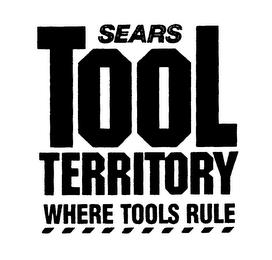 SEARS TOOL TERRITORY WHERE TOOLS RULE trademark