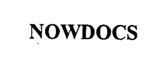 NOWDOCS trademark