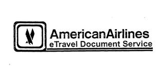 AMERICANAIRLINES ETRAVEL DOCUMENT SERVICE trademark