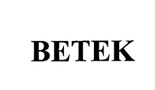 BETEK trademark