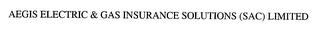 AEGIS ELECTRIC & GAS INSURANCE SOLUTIONS (SAC) LIMITED trademark