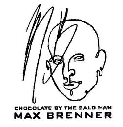 CHOCOLATE BY THE BALD MAN MAX BRENNER trademark