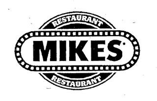 RESTAURANT MIKES RESTAURANT trademark