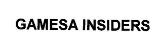 GAMESA INSIDERS trademark