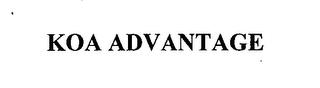 KOA ADVANTAGE trademark