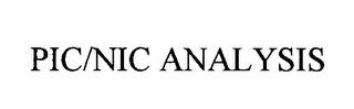 PIC/NIC ANALYSIS trademark