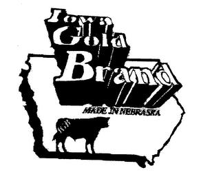 IOWA GOLD BRAND MADE IN NEBRASKA trademark