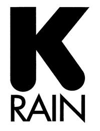 K RAIN trademark