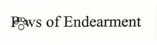 PAWS OF ENDEARMENT trademark