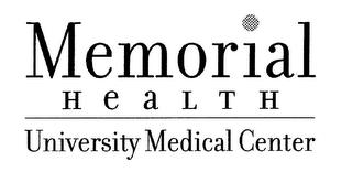 MEMORIAL HEALTH UNIVERSITY MEDICAL CENTER trademark