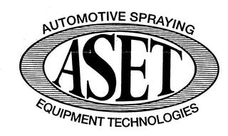 ASET AUTOMOTIVE SPRAYING EQUIPMENT TECHNOLOGIES trademark