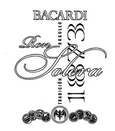 BACARDI RON SOLERA 1873 TRADICION ORGULLO trademark