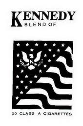 K KENNEDY BLEND OF 20 CLASS A CIGARETTES trademark