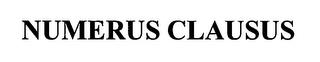 NUMERUS CLAUSUS trademark