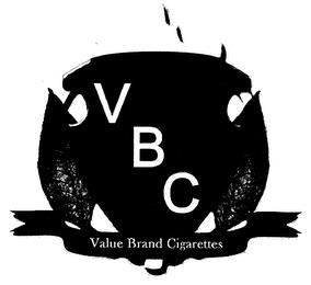 VBC VALUE BRAND CIGARETTES trademark