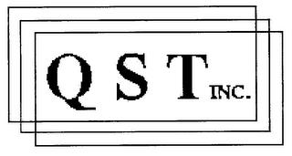 Q S T INC. trademark