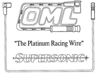 OML "THE PLATINUM RACING WIRE" SUPERSONIC trademark