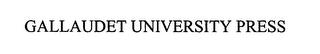 GALLAUDET UNIVERSITY PRESS trademark