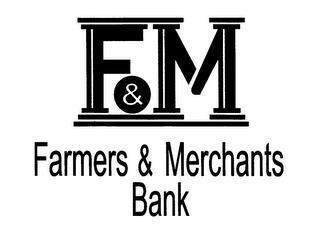 F&M FARMERS & MERCHANTS BANK trademark