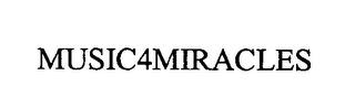 MUSIC4MIRACLES trademark