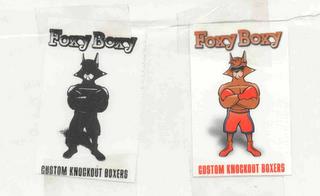 FOXY BOXY CUSTOM KNOCKOUT BOXERS trademark