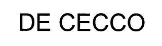 DE CECCO trademark