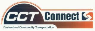 CCT CONNECT CUSTOMIZED COMMUNITY TRANSPORTATION trademark