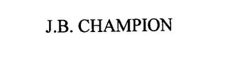 J.B. CHAMPION trademark