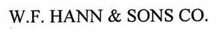 W.F. HANN & SONS CO. trademark